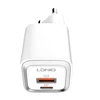 Sieninis įkroviklis LDNIO A2318M USB, USB-C + USB-C - „Lightning“ laidas