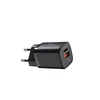 Tinklo įkroviklis 33W USB + USB-C T-PHOX HANDY SERIES T-PP08 juodos spalvos