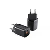 Tinklo įkroviklis 33W USB + USB-C T-PHOX HANDY SERIES T-PP08 juodos spalvos
