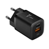 Tinklo įkroviklis 33W USB + USB-C T-PHOX HANDY SERIES T-PP08 juodos spalvos