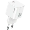 Laidinis įkroviklis USAMS JO Series CC260 20W USB-C + 1m USB-C/Lightning kabelis baltos spalvos