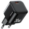 Laidinis įkroviklis USAMS JO Series CC262 30W USB-C + 1m USB-C/Lightning kabelis baltos spalvos