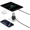 Laidinis įkroviklis USAMS JO Series CC262 30W USB-C + 1m USB-C/Lightning kabelis baltos spalvos