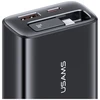 Laidinis įkroviklis USAMS Xiang Series CC296 30W 1xUSB-C 1xUSB-A + USB-C kabelis baltos spalvos