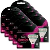 Wilkinson Sword Quattro For Women Sensitive keičiami peiliukai moteriai, 1 peiliukas