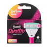 Wilkinson Sword Quattro For Women Sensitive Replacement blade moterims, 1 balení