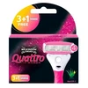 Wilkinson Sword Quattro For Women Keičiamas peiliukas moterims, 1 balení
