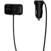 Wireless Bluetooth FM transmitter with charger Baseus S-16 (Overseas edition) - juodas