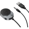 Belaidis automobilio imtuvas Hoco AUX Bluetooth su laidu Jack 3,5 mm E150 metalinis pilkas
