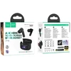 HOCO belaidės ausinės bluetooth su touch screen TWS ANC + ENC EQ21 midnight juodos spalvos