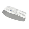 Belaidė ergonominė klaviatūra Delux GM901D BT+2.4G - balta