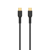 WIWU kabelis YQ02 USB-C - USB-C 100W 1,2m juodos spalvos