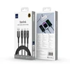 WiWU - Starlink serijos duomenų kabelis Wi-045E 3w1 USB A į USB C, Micro USB, Lightning 3,1A 1m - juodas