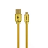 Wk Design WEKOME WDC-161 Sakin serija – USB-A į mikro USB greito įkrovimo 6A jungiamasis laidas 1 m (auksinis)