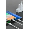 „WK Design“ USB – „micro USB“ | „Lightning“ | USB C tipo laidas 2A, 115 cm, baltas (WDC-103th baltas)