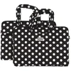 Wonder nešiojamo kompiuterio krepšys 17 colių juodas polka-dot