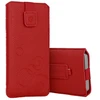 Dėklas WONDER Deko maišelis telefonui (Dydis L) Apple iPhone 13 Mini/12 Mini/SE 2020/2022/7/8 raudonos spalvos