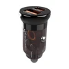 Wozinsky 65W automobilinis įkroviklis USB-C PD 65W / USB-A 45W QC 3.0 – juodos spalvos
