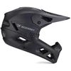 Dviratininko šalmas fullface Wozinsky su odpinanym daszkiem 57-59 cm - juoda