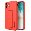 Wozinsky silikoninis su stoveliu Apple iPhone 12 dėklas telefonui žydros spalvos