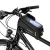 Wozinsky frame bike bag with phone case 1l juodos spalvos (WBB25BK)
