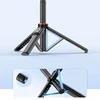 Wozinsky Selfie stick WC1Y2S 1.3m aluminum alloy telescopic tripod with phone holder – juodos spalvos