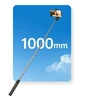 Wozinsky Asmenukių lazda WHS1Y telescopic tripod 1m with phone holder – juodos spalvos