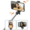 Wozinsky Asmenukių lazda WHS1Y telescopic tripod 1m with phone holder – juodos spalvos