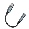 Wozinsky WACM-01 USB-C Adapteris - 3.5mm Mini Jack - Juodas