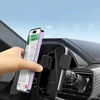 Wozinsky WEDZ-3Y8S clamp automobilinis telefono laikiklis su 15W inductive charger for phone on the air vent – juodos spalvos