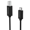 Wozinsky WKDDY1S USB-B - USB-C kabelis 1 m - juodas