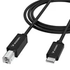 Wozinsky WKDDY2S USB-B - USB-C kabelis 2 m - juodas