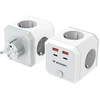 Wozinsky WKZ-4B Power Cube 4x AC 2x USB-A 2x USB-C PD 20 W 4000 W - Baltas