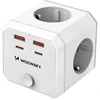 Wozinsky WKZ-4B Power Cube 4x AC 2x USB-A 2x USB-C PD 20 W 4000 W - Baltas