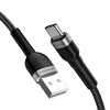 Wozinsky WNBAC1 USB-A / USB-C 2.4A kabelis 1 m – juodos spalvos