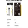 Wozinsky WNBAC2 duomenų perdavimo ir įkrovimo kabelis | USB-A į USB-C | 12W | 2m | juodas
