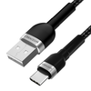 Wozinsky WNBAC2 USB-A / USB-C 2.4A kabelis 2 m – juodos spalvos