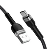 Wozinsky WNBAC2 USB-A / USB-C 2.4A kabelis 2 m – juodos spalvos