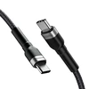 Wozinsky WNBCC2 USB-C / USB-C PD 65W kabelis 2 m – juodos spalvos