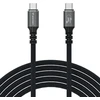 Wozinsky WPS-UY42S duomenų perdavimo ir įkrovimo kabelis | USB-C į USB-C | 240 W | Thunderbolt 4 | 2 m | juodas