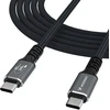 Wozinsky WPS-UY42S duomenų perdavimo ir įkrovimo kabelis | USB-C į USB-C | 240 W | Thunderbolt 4 | 2 m | juodas