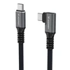 Wozinsky WPS3-UY41S USB-C USB4 40Gb/s 240W 1m 4K Angled Cable - Juodas