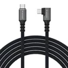 Wozinsky WPS3-UY41S USB-C USB4 40Gb/s 240W 1m 4K Angled Cable - Juodas