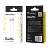 Wozinsky WSTCC1 USB-C / USB-C PD 65W kabelis 1 m long – baltos spalvos
