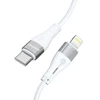 Wozinsky WSTCL1 Lightning / USB-C PD 27W kabelis 1 m – baltos spalvos