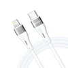 Wozinsky WSTCL1 Lightning / USB-C PD 27W kabelis 1 m – baltos spalvos