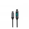 X-ONE FlowLink Running LED data cable - type C to C - 5A max 100W 1,2m juodas