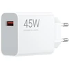 Xiaomi MDY-17-EF USB-A 45W kelioninis įkroviklis + kabelis USB-C 6A baltos spalvos (Bulk pakuotė)