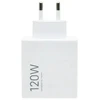 XIAOMI oryginalna kroviklis jungiama į tinklą USB A QC3.0 6A 120W MDY-16-EN balta bulk