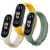 Išmaniosios apyrankės Xiaomi Mi Smart Band dirželiai (3), Rožinės, žalios ir geltonos spalvos